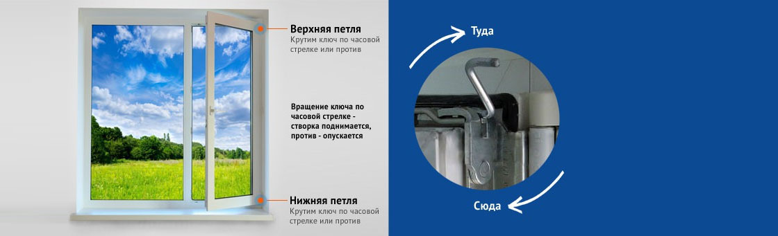 Регулировка окон по горизонтали