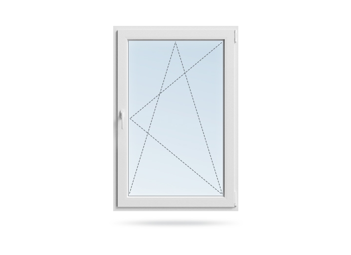 Прямоугольное поворотно-откидное окно