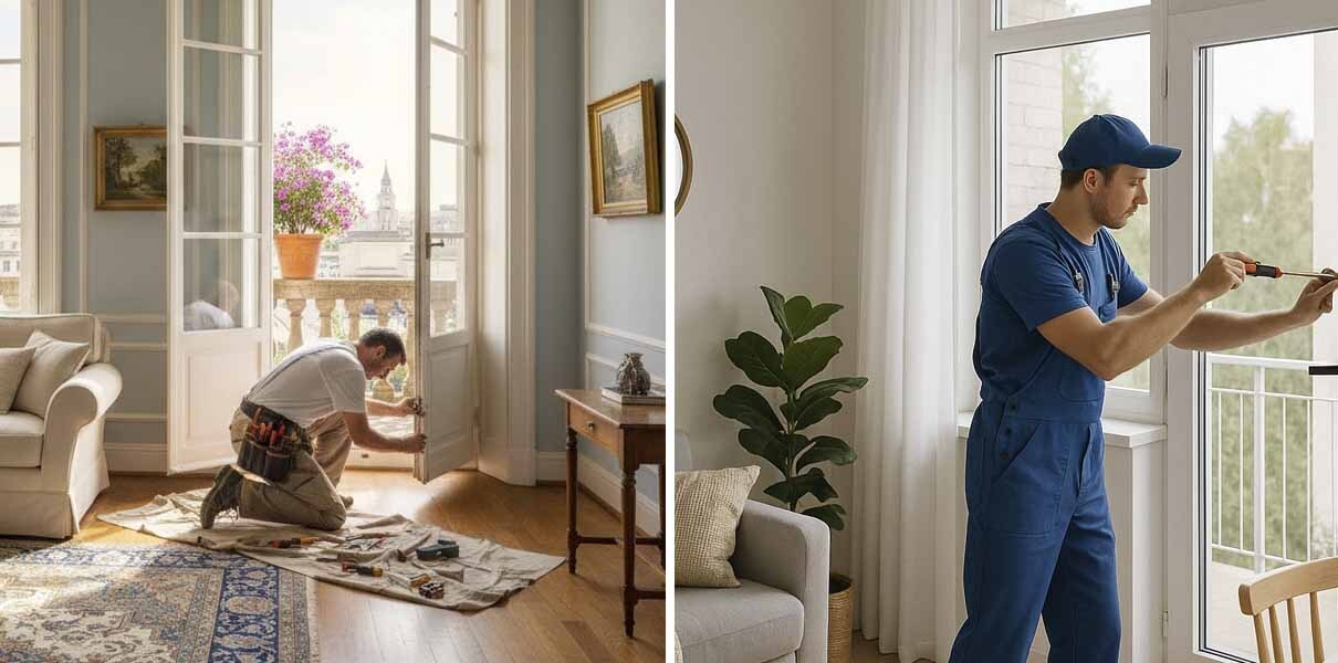 Ремонт балконных дверей